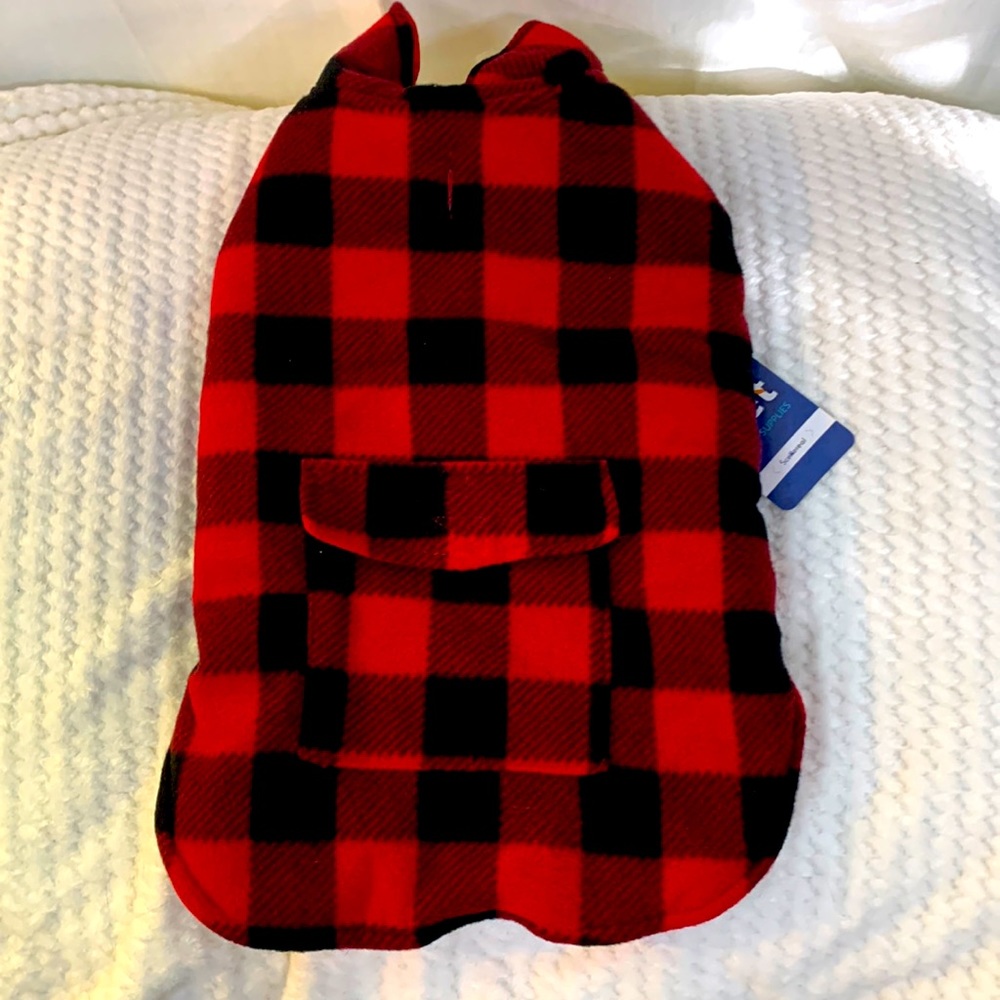 2/$20 Scenereal Med Buffalo Plaid Dog Jacket